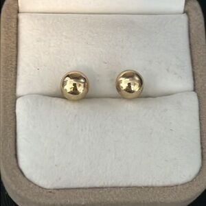 Classic Gold Ball Earrings